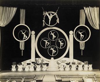 (HOLLYWOOD—FANCHON AND MARCO) Archive comprising 81 photographs by Harry Wenger, documenting the elaborate performances, Art Deco-style